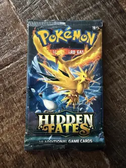 Pokemon TCG Hidden Fates Booster Pack - SEALED - Legendary Birds Art - 2019 - Image 1
