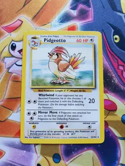 PIDGEOTTO - Base Set - 22/102 - Rare - Unlimited Edition - NM - Image 1