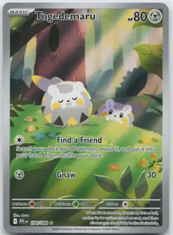 Togedemaru Illustration Rare ME02: Phantasmal Flames 104/094 Pokemon TCG - Image 1