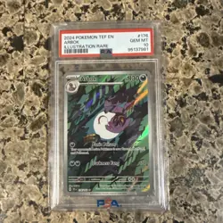 2024 POKEMON TEMPORAL FORCES #176/162 ARBOK ILLUSTRATION RARE PSA 10 - Image 1