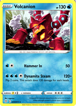Volcanion 025/072 Shining Fates Rare Near Mint Pokemon DNA GAMES - Image 1
