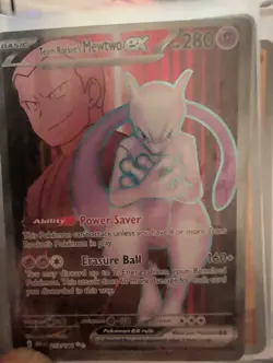Pokemon TCG Team Rockets Mewtwo EX 213/182 Full Art Destined Rivals - Image 1