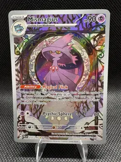 Pokemon TCG Mismagius 212/193 Paldea Evolved Illustration Rare - Image 1