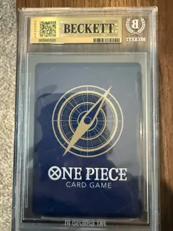 2025 One Piece OP13 ENGLISH 3rd Anniversary Silver #004 Shanks BECKETT 9.5 - Image 2