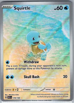 Squirtle 170/165 SV: Scarlet & Violet 151 - Pokemon Card - NM - Image 1