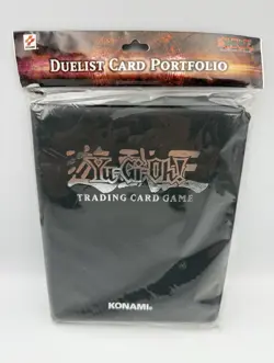 Konami Yu-Gi-Oh! TCG Duelist Card Portfolio Album, Standard Size, Black - Image 1
