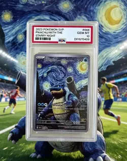 Pokemon Van Gogh Museum Set PSA10 Gem Mint-Starry Night&Portrait Art Card Sale - Image 2