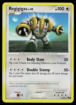 Pokemon Card - Regigigas POP Series 9 4/17 Rare - Image 1