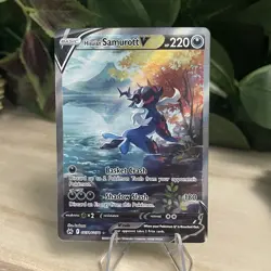 Hisuian Samurott V GG51 Crown Zenith Gallarian Gallery Pokemon Card NM - Image 1
