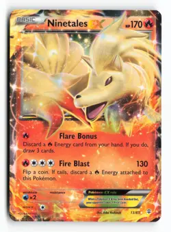 Ninetales EX 13/83 Generations Holo Ultra Rare Pokemon TCG Card LP - Image 1