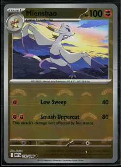 Mienshao 053/086 White Flare Uncommon Pokemon Pokeball - Image 1