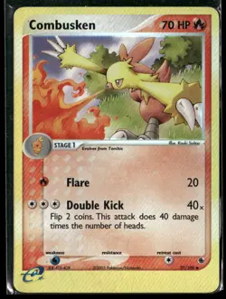 Combusken Ruby & Sapphire 27/109 Uncommon Reverse Holo Pokemon Damaged - Image 1