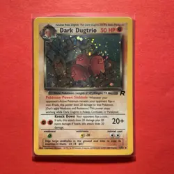 Pokemon Team Rocket Dark Dugtrio Holo 6/82 - Image 1