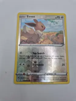 Eevee 125/203 Reverse Holo Common Pokemon Evolving Skies EVS NM - Image 3