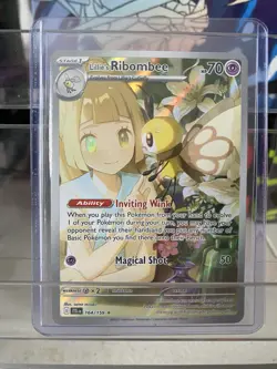 pokemon Lillies Ribombee Journey Together Illustration Rare 164/159 - Image 1