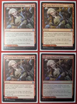 Song-Mad Treachery x4 - Zendikar Rising - #165/280 - Regular & 1 Foil - LP - Image 1