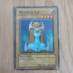 LOB-062 1ST EDITION YUGIOH MYSTICAL ELF HOLO (MP) - Image 1