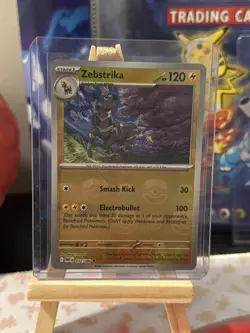 Zebstrika Masterball 032/086 Uncommon White Flare Pokemon Card Holo NM - Image 1