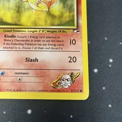 Pokemon Card - Blaine's Charmander Gym Heroes 61/132 Common 1st Edition NM 1 - Image 4