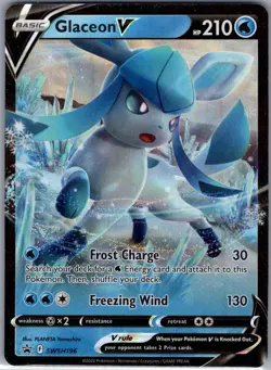 Glaceon V - SWSH196 SWSH: Sword & Shield Promo Cards - Pokemon Card - NM - Image 1