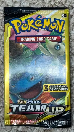 Pokemon TCG: Sun & Moon TEAM UP - Mini Booster 3 Card Pack - Factory Sealed - Image 1