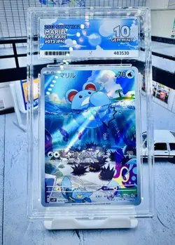 ACE 10 Marill 073/071 AR Japanese Pokemon Card sv2P Snow Hazard GEM MINT - Image 1