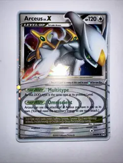 Pokemon TCG 2009 Platinum Arceus LV.X Ultra Rare Holo Card 94/99 - Image 1