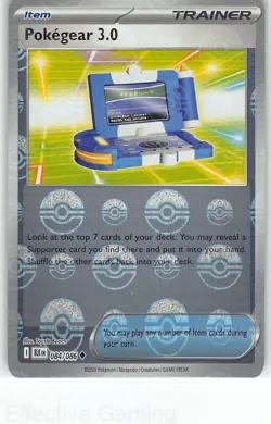 Pokegear 3.0 084/086 Pokeball Reverse Holo Black Bolt Pokemon NM Beach - Image 1