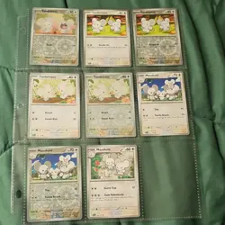 Pokemon TCG Tandemaus + Maushold 8-Card Lot SV Reverse Holo/Regular Eng - Image 1