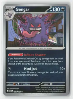 Gengar 050/088 Rare Perfect Order Pokemon Reverse Holo Near Mint - Image 1
