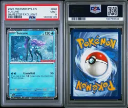 2025 Suicune 026/094 Pokemon Phantasmal Flames (GameStop) Promo PSA 9 - Image 1