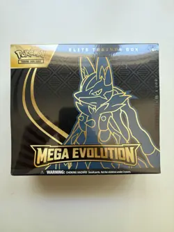 New Pokemon TCG: Mega Evolution Factory Sealed ETB Lucario - Image 1