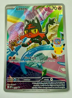 Litten 044 Black Star Promo First Partners Mega Evolutions Pokemon - Image 1
