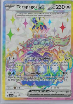 Terapagos ex 165 Holo Promo Scarlet & Violet Promo Pokemon Near Mint - Image 1