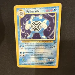 Wizards of the Coast Pokemon TCG Base Set Poliwrath 15/102 Holo Rare 90 HP 1999 - Image 1