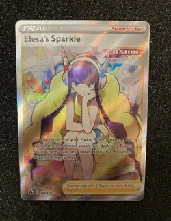 Pokemon TCG Elesa's Sparkle 147/159 SWSH Crown Zenith Full Art Holo UR NM - Image 1