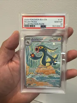 Pokemon Blk EN-Black Bolt #115 Eelektross - Illustration Rare (PSA 10 GEM MINT) - Image 1
