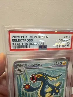 Pokemon Blk EN-Black Bolt #115 Eelektross - Illustration Rare (PSA 10 GEM MINT) - Image 2