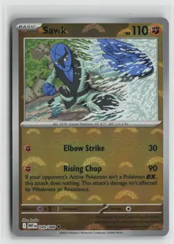 Sawk (Poke Ball Pattern) 049/086 Holo Uncommon White Flare Pokemon NM - Image 1