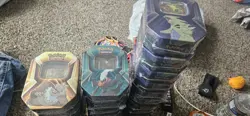 Lot Of 3 Selaed New Pokemon Triple Whammy tins Tyranitar Darkrai Slaking TCG - Image 1