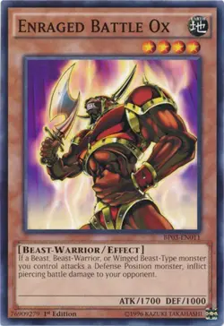 Enraged Battle Ox - BP03-EN011 - Common - 1st Edition - Lightly Played - Image 1