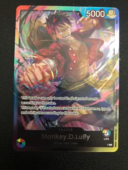 One Piece TCG Monkey.D.Luffy Release Event Leader P-L NM FOIL - Image 1