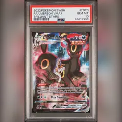 PSA 10 Umbreon VMAX TG23/TG30 Brilliant Stars Full Art 2022 SWSH Pokemon Card - Image 1