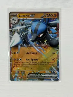 Pokemon Scarlet And Violet Lucario EX Holo Card Black Star Promo - SVP 017 - Image 1