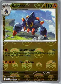 Boldore Poke Ball 047/086 SV: White Flare - Pokemon Card - NM - Image 1
