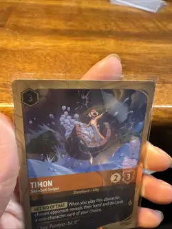 1x Timon - Snowball Swiper Lorcana- Winterspell Promo Card Foil 32/P3 NM - Image 3