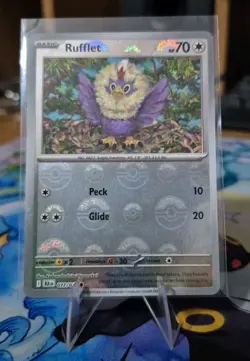 Rufflet (Poke Ball Pattern) 077/086 Reverse Holo SV: Black Bolt Pokemon Card NM - Image 2