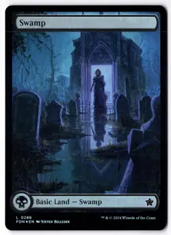 Swamp (0286) FDN 286 Magic: The Gathering Foil Land NM - Image 1