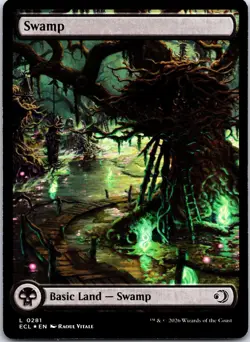 Swamp (0281) 281 Land Lorwyn Eclipsed Magic: The Gathering Foil Near Mint - Image 1