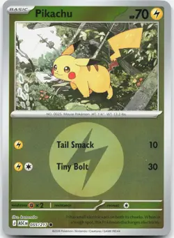 Pikachu (Energy Symbol Pattern) 055/217 Ascended Heroes Pokemon Reverse Holo NM - Image 1